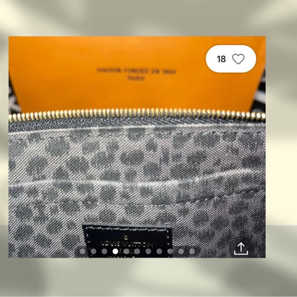 Louis Vuitton Pink Cheetah Wild at Heart Neverfull Pochette MM or GM Wristlet 18 - Picture 12 of 12